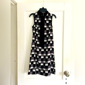 MICHAEL Michael Kors dress with a tie checkered pattern size XS